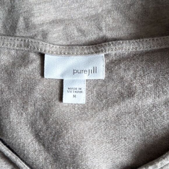 J Jill purejill Pima cotton seamed tunic shirt women’s size medium lagenlook min - Picture 5 of 10